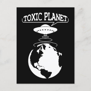Toxic Planet Environment Protection Postcard