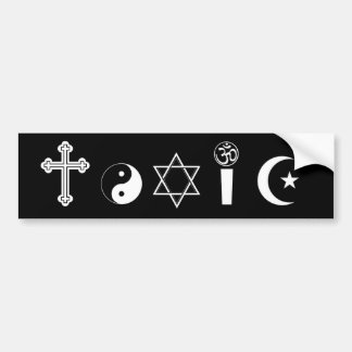 Toxic religion bumper sticker