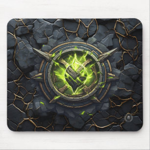 Toxic Rune Gamer Emblem Mouse Mat