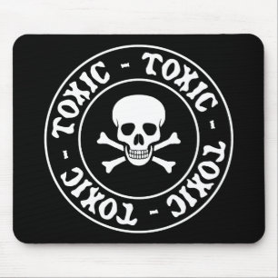 Toxic Skull and Crossbones Mouse Mat