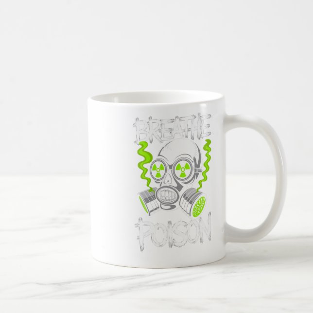 Toxic Skull Drifter Sticker  Coffee Mug (Right)