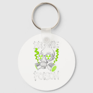 Toxic Skull Drifter Sticker Key Ring