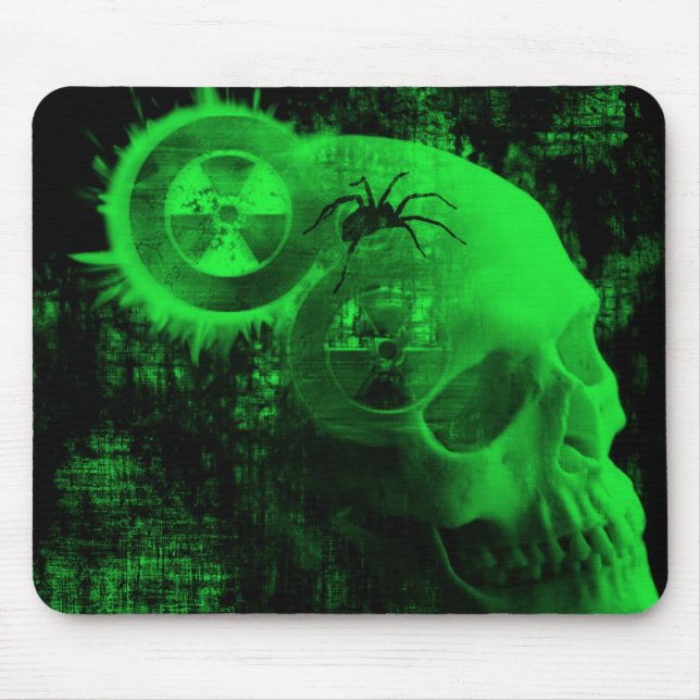 toxic skull mouse mat (Front)