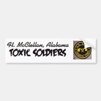 toxic soldiers bumper sticker chemical corp versio