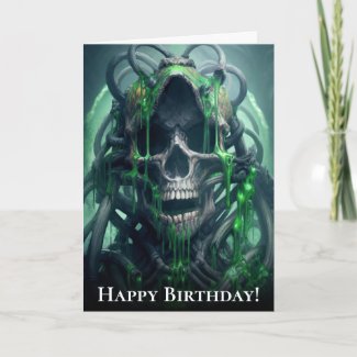 Toxic Waste Bio Mutant Horror Skull