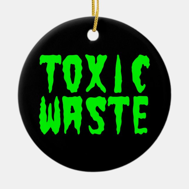 TOXIC WASTE CERAMIC TREE DECORATION (Front)