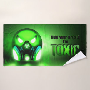 Toxicmoji bath towel