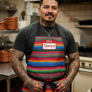 Toxico Mexican sarape print Apron