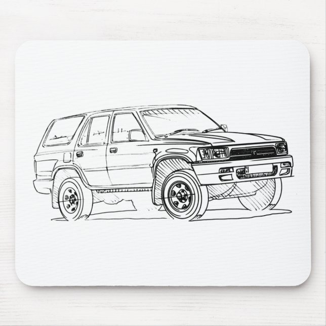 Toy 4Runner gen2 1992+ Mouse Mat (Front)