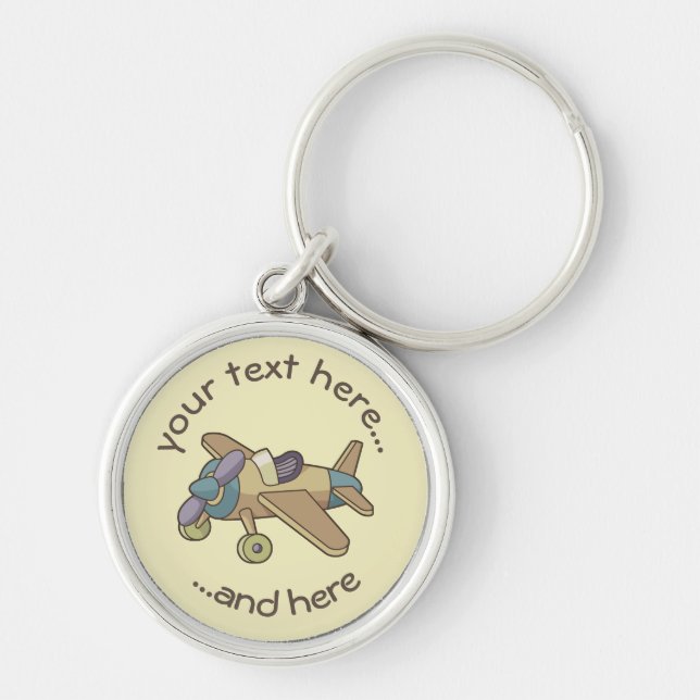 Toy Aeroplane Key Ring (Front)