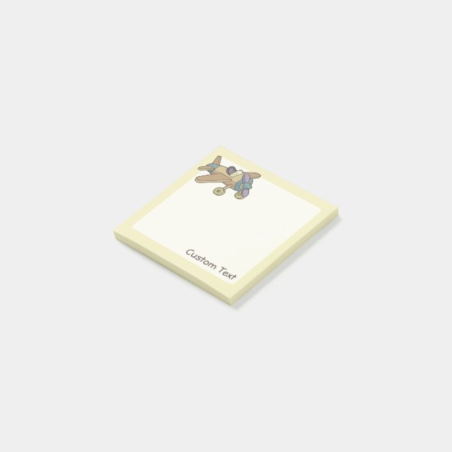 Toy Aeroplane Post-it Notes (Angled)
