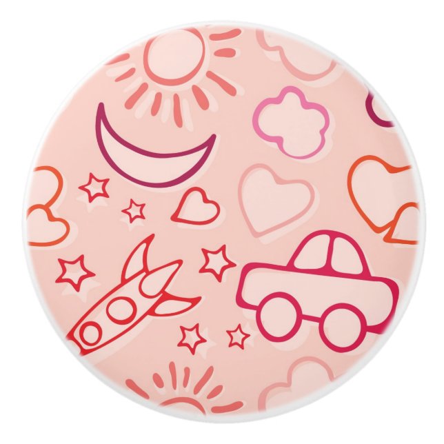 toy background ceramic knob (Front)