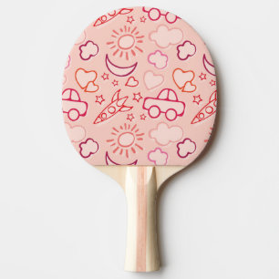 toy background ping pong paddle