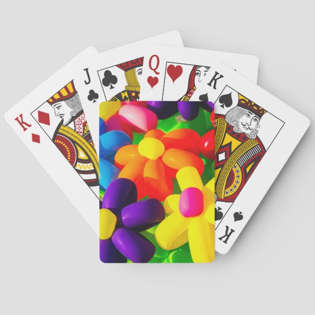 Toy Balloon Flowers Playing Cards (Back)