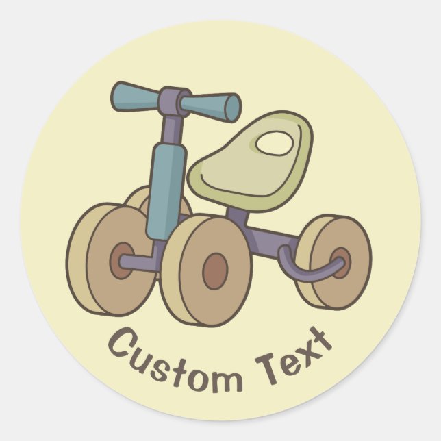 Toy Bike Classic Round Sticker (Front)