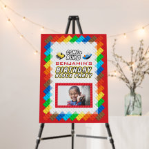 Toy Block Construction Theme Birthday Party