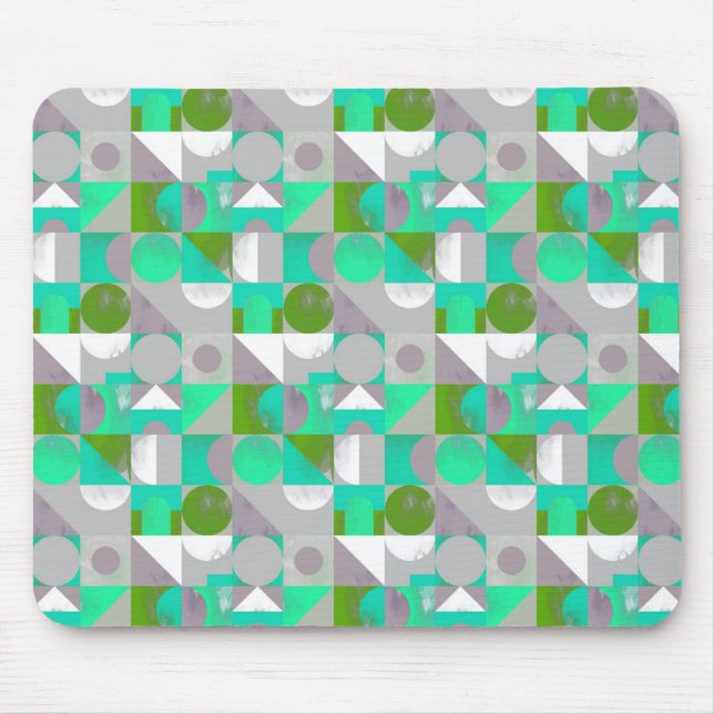 Toy Blocks small - green Mouse Mat (Front)