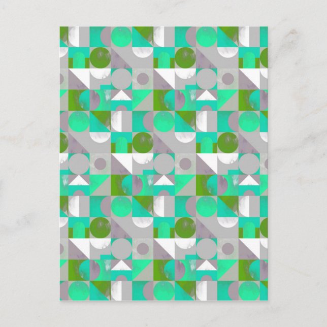 Toy Blocks small - green Postcard (Front)