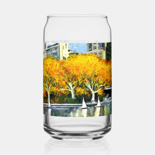 Toy Boats in the Park Drinkware Set Can Glass