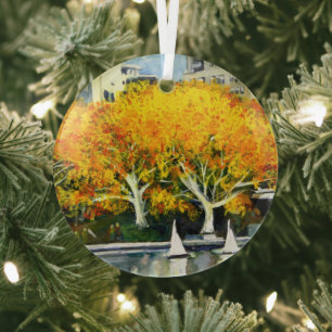 Toy Boats in the Park Ornament