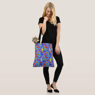 Toy building blocks lg. tote plain bag