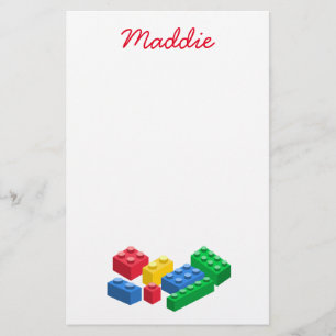 Toy building bricks colourful kids stationery