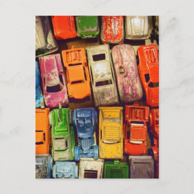 Toy Car Junkyard Postcard (Front)
