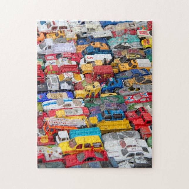 Toy Cars and Trucks Puzzle (Vertical)