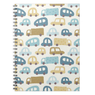Toy Cars & Trucks | Dusty Blue Beig Notebook