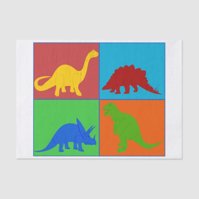 Toy Dinosaur Tissue Paper (Front)