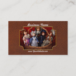 Toy - Dolls - A basket of Victorian dolls  Business Card