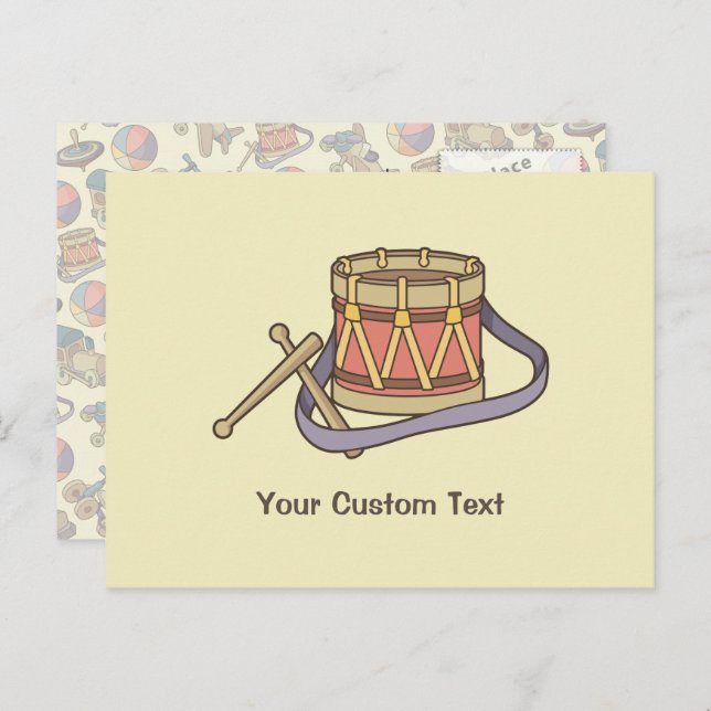Toy Drum Postcard (Front/Back)