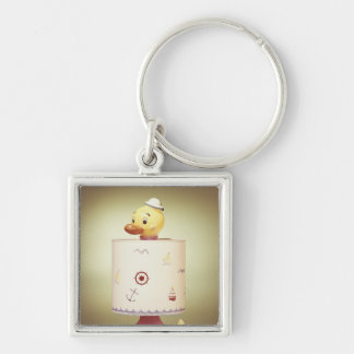 Toy duck lamp key ring
