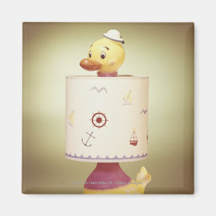 Toy duck lamp magnet