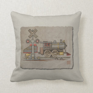 Toy Electric Train Cushion