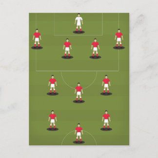Toy Football Team Invitation Postcard