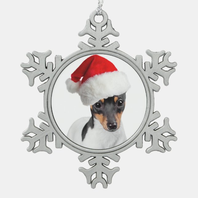 Toy Fox Terrier Christmas Ornament (Front)