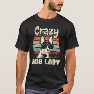 Toy Fox Terrier Crazy Dog Lady Vintage Mother's D T-Shirt
