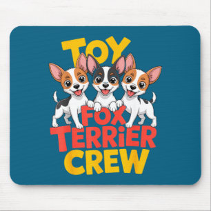 Toy Fox Terrier Crew Cartoon Small Amertoy Pet Dog Mouse Mat