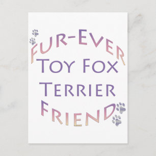 Toy Fox Terrier Furever Friend Postcard