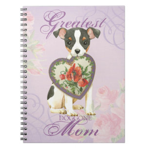 Toy Fox Terrier Heart Mum Notebook