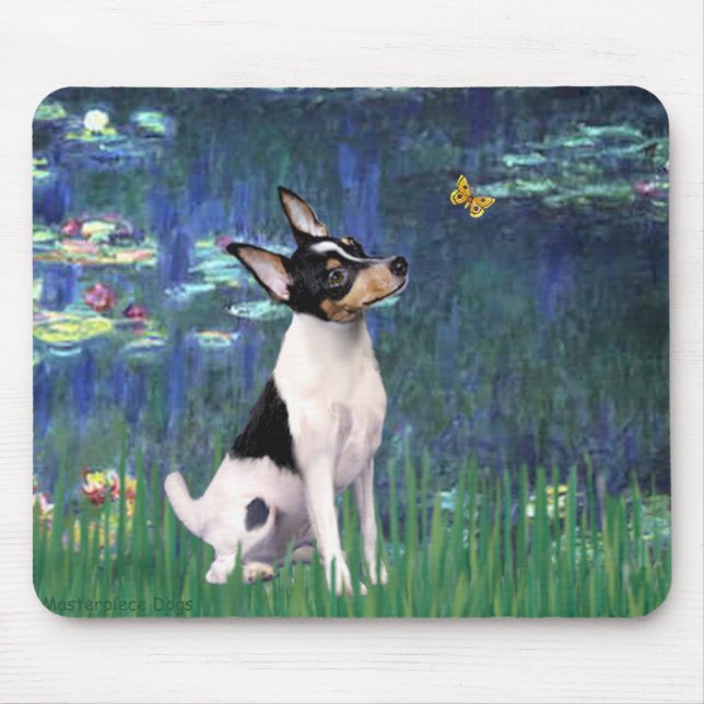 Toy Fox Terrier - Lilies 5 Mouse Mat (Front)