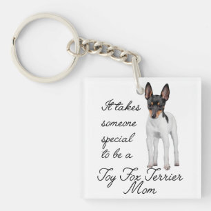 Toy Fox Terrier Mum Keychain