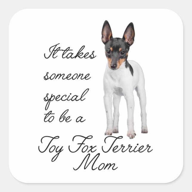 Toy Fox Terrier Mum Stickers (Front)