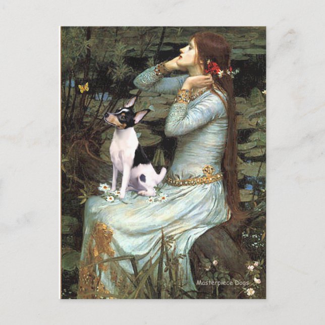 Toy Fox Terrier - Ophelia Seated Postcard (Front)