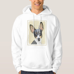 Toy Fox Terrier Painting - Cute Original Dog Art Hoodie
