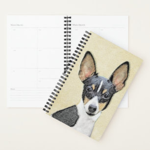 Toy Fox Terrier Painting - Cute Original Dog Art Planner