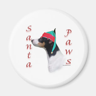 Toy Fox Terrier Santa Paws Magnet