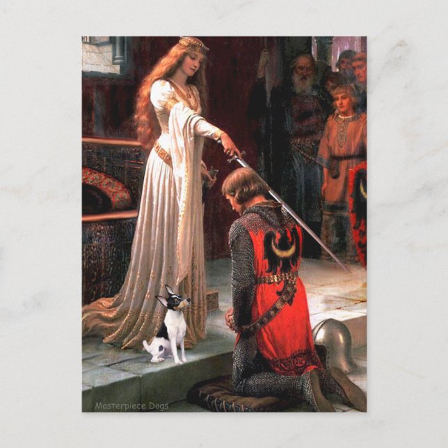 Toy Fox Terrier - The Accolade Postcard (Front)