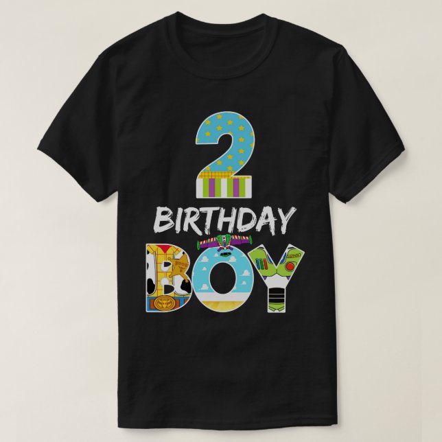 Toy Funny 2nd Birthday Story Bday Gift For Boys Ki T-Shirt (Design Front)